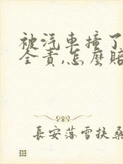 被汽车撞了对方全责,怎么赔偿