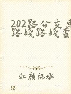 202路公交车路线路线查询时间
