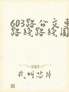 603路公交车路线路线图