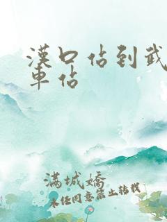汉口站到武昌火车站