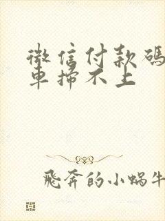 微信付款码公交车扫不上