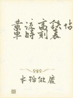 黄流高铁站公交车时刻表