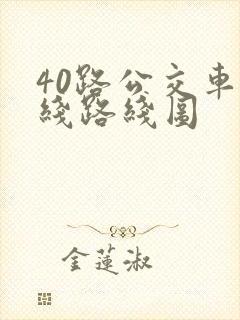 40路公交车路线路线图