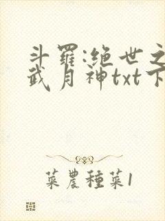 斗罗:绝世之玄武月神txt下载