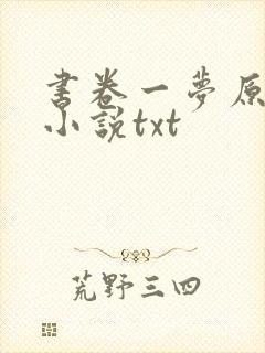书卷一梦原著 小说txt