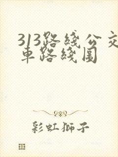 313路线公交车路线图
