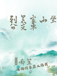 到吴家山坐几路公交车