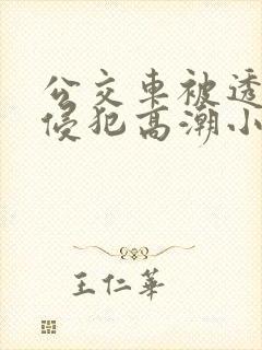 公交车被透明人侵犯高潮小说