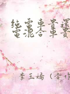 纯电车贵还是油电混合车贵