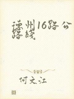 德州16路公交路线