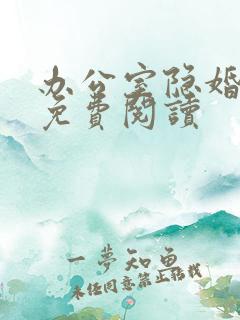 办公室隐婚全文免费阅读