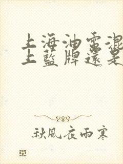 上海油电混合车上蓝牌还是绿牌