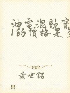 油电混动宝马x1的价格是多少