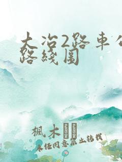 大冶2路车公交路线图