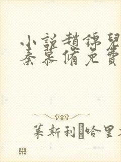 小说赵锦儿, 秦慕修免费阅读
