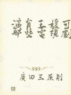 演员王媛可演过哪些电视剧