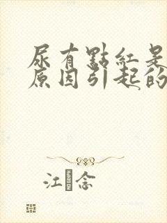 尿有点红是什么原因引起的