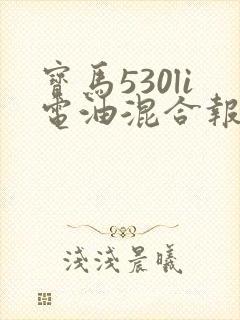 宝马530li电油混合报价