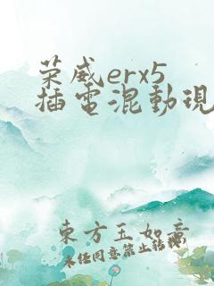 荣威erx5 插电混动现在价格
