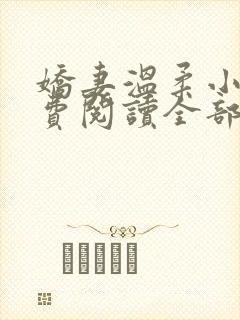 娇妻温柔小说免费阅读全部章节