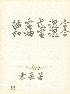 插电式混合动力和油电混合