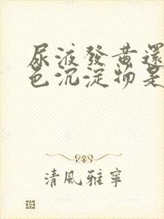 尿液发黄还有白色沉淀物是什么原因