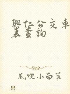 兴仁公交车时刻表查询 兴仁公交车时刻表查询