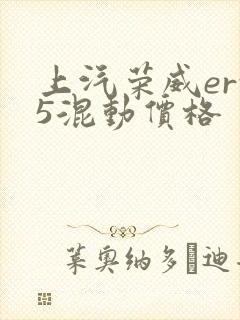 上汽荣威erx5混动价格