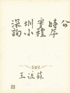 深圳实时公交查询小程序
