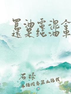买油电混合车好还是纯油车好