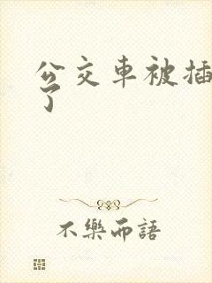 公交车被插进去了