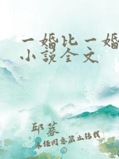 一婚比一婚还高小说全文