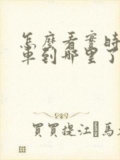 怎么看实时公交车到哪里了