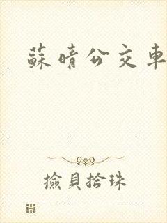 苏晴公交车上