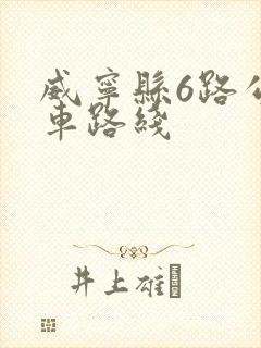 威宁县6路公交车路线