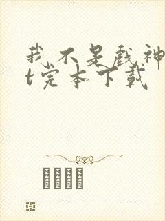 我不是戏神txt完本下载