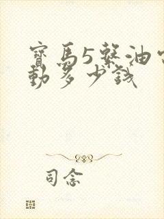 宝马5系油电混动多少钱