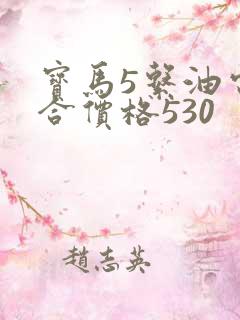 宝马5系油电混合价格530
