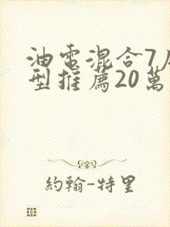 油电混合7座车型推荐20万左右