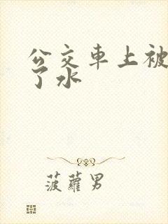 公交车上被摸出了水
