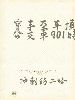 宝丰至平顶山的公交车901时间表