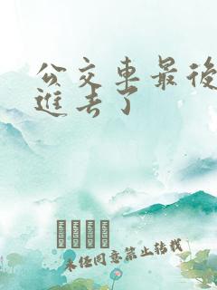公交车最后一排进去了