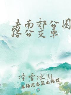 去南郊公园坐几路公交车