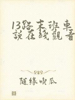 13路末班车小说在线观看