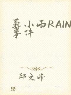 聂小雨RAIN事件