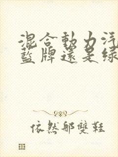 混合动力汽车挂蓝牌还是绿牌