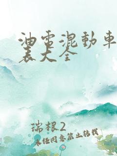 油电混动车价格表大全