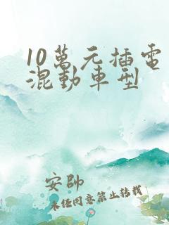 10万元插电式混动车型