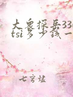 大众探岳330tsi多少钱一辆