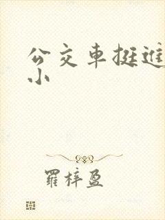 公交车挺进她的小
